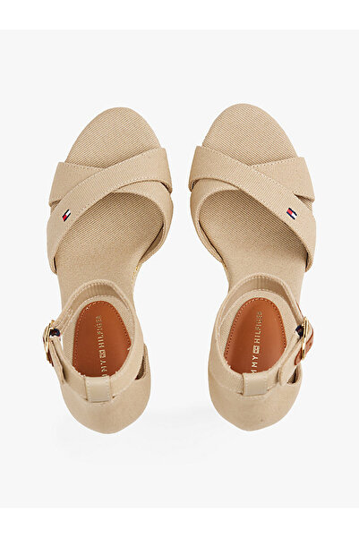 Tommy Hilfiger FLAG HIGH WEDGE ESPAD CRISSCROSS Kadın Sandalet FW0FW08661ACC