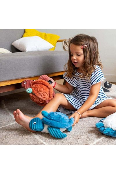 les deglingos SAUVENOU THE TURTLE MUM & BABY BLUE