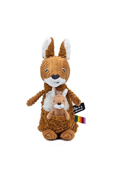les deglingos ALLEZOU THE KANGAROO MOM & BABY BROWN SUGAR