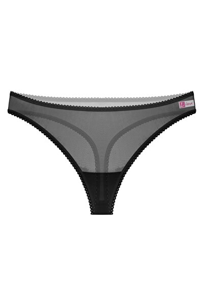 Beruflic Angel Transparan Siyah Kadın Fantazi Külot Tanga