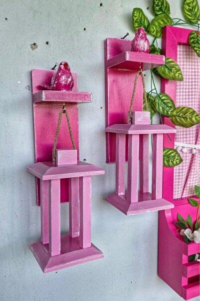 Home 2 li raflı fener set,duvar dekoru,tasarım ürün, mumluk,ev hediyesi,elemegi