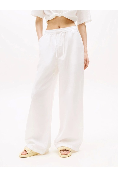 Tommy Jeans TJW LINEN PANT Kadın Pantolon DW0DW20352YBL