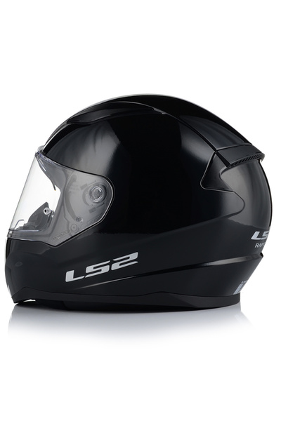 LS2 Rapıd Iı Parlak Siyah Motosiklet Kaskı Şefaf Camlı