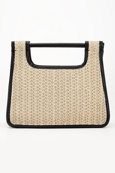 gio&mi Nomi Raffia Paper Rope Straw Knitted Women's Handbag