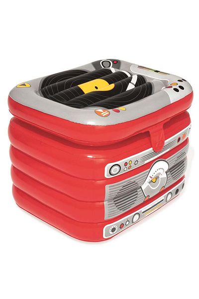 TOYFEST Retromusic Portable Inflatable Floating Refrigerator 31 Liters