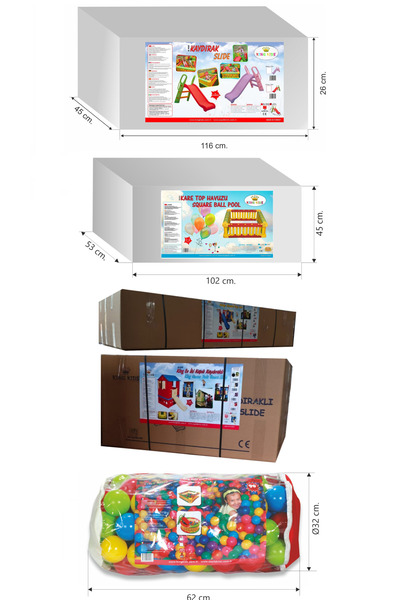 MUPARK Oyun Evi Büyük Set + Top Havuzu Tam Set | Anaokulu & Kreş İçin Eğlenceli Oyun Alanı