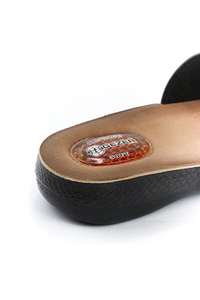 GEZER Topuk Dikeni Jelli Tokalı Comfort Masaj Tabanlı Kadın Günlük Ev Dışarı Terliği