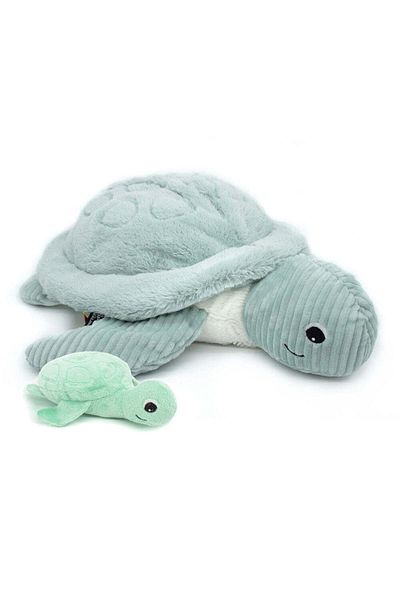 les deglingos SAUVENOU THE TURTLE MUM & BABY MINT