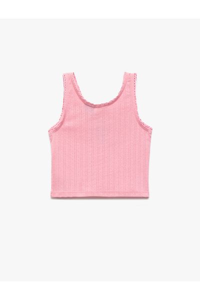 Koton Powerpuff Girls Embroidered Licensed Sleeveless Crew Neck Tank Top
