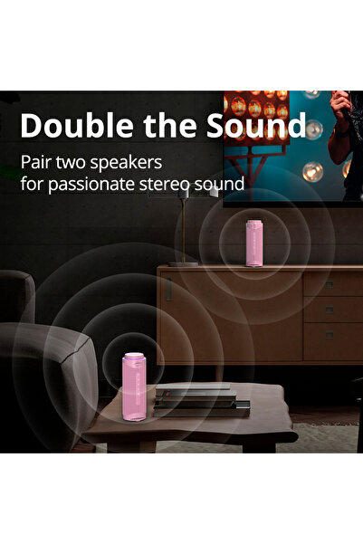 Tronsmart Tronsmart T7 30W Waterproof Portable Speaker, SouldPulse Audio with 360 Surround Sound Pink