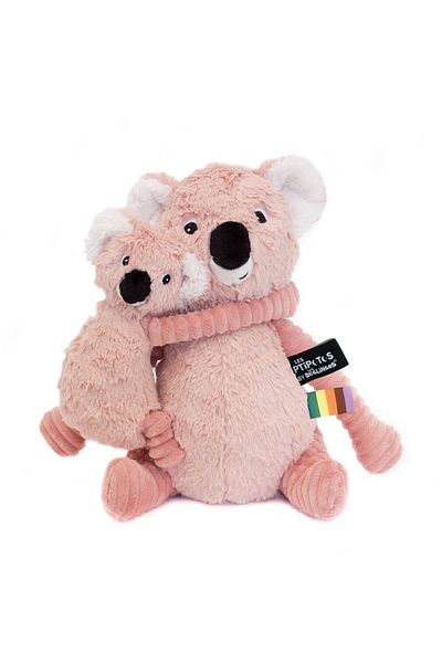 les deglingos TRANKILOU THE KOALA MOM & BABY PINK
