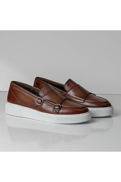 TETRİ Maro Model Genuine Leather Men's Tan Loafer