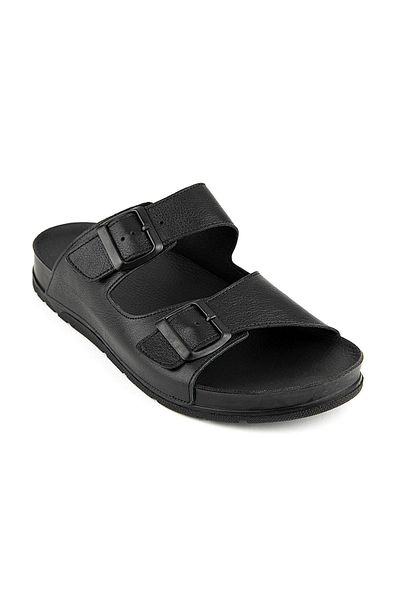 Muya Günter 35415 Genuine Leather Men's Slippers