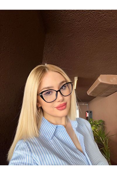 LOOKUP Blue Light Protection Glasses - Anti Blue Light Optical Compatible 55 Length 142 Height 40