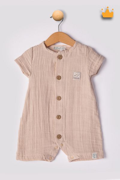 Begisa Begi Beige 22404 Children's Adult Short Sleeve Jumpsuit