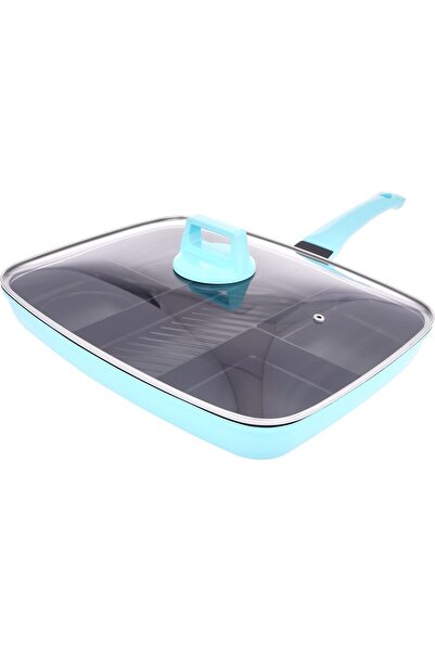 ALSAIF Tiffany Breakfast Pan New Life By Al Saif, 5-in-1 Rectangular, 38 Cm, Multi Color, Aluminum