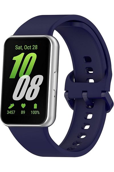 AWH سوار رياضي متوافق مع Samsung Galaxy Fit 3 - سوار سيليكون ناعم مقاوم للماء للرجال والنساء