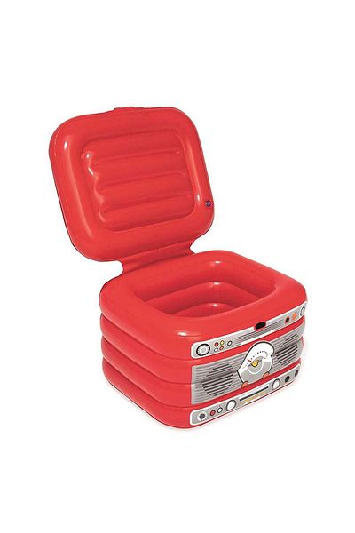 TOYFEST Retromusic Portable Inflatable Floating Refrigerator 31 Liters