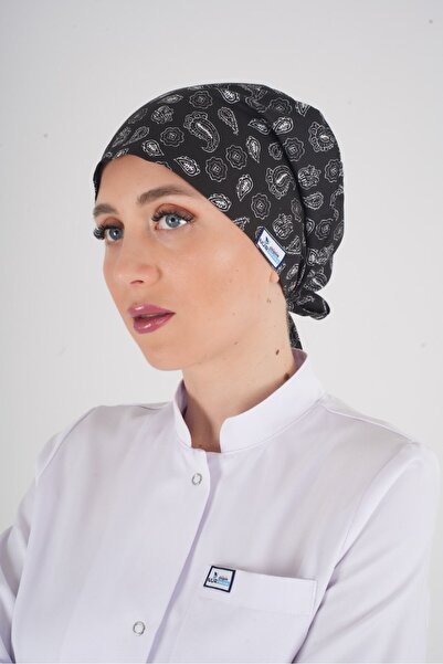 Nur Medikal Giyim Siyah Otantik Tesettür Doktor Hemşire Aşçı Hastane Medikal ...