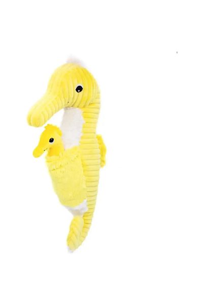 les deglingos PAPADOU THE SEAHORSE DAD & BABY YELLOW