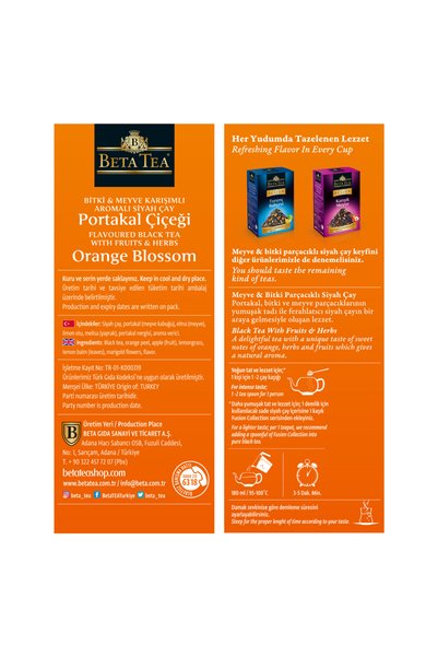 Beta Tea Beta Fusion Portakal Çiçeği Çayı 75 gr