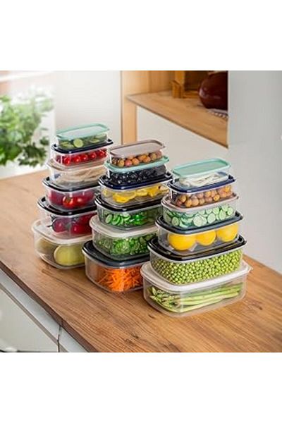 Mu Art Porsima 1002 18 Li Deep Freezer Microwave Storage Container - Multi-Purpose Food Storage Container Set