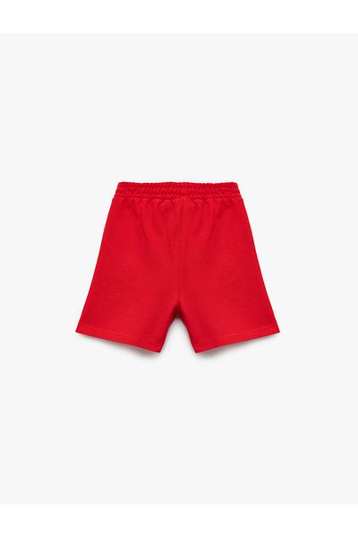 Koton Basic Shorts with Cotton Waist Lace Pocket Detail