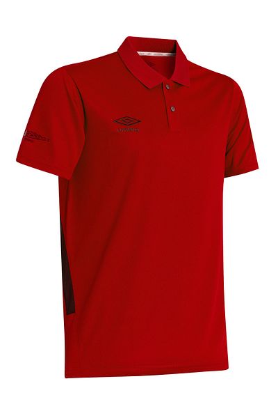 UMBRO Red Polo Neck Sports T-Shirt Tf-0208