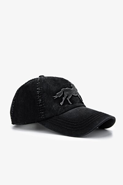 Valmenti Unisex Tekstil Siyah Beyzbol Şapka