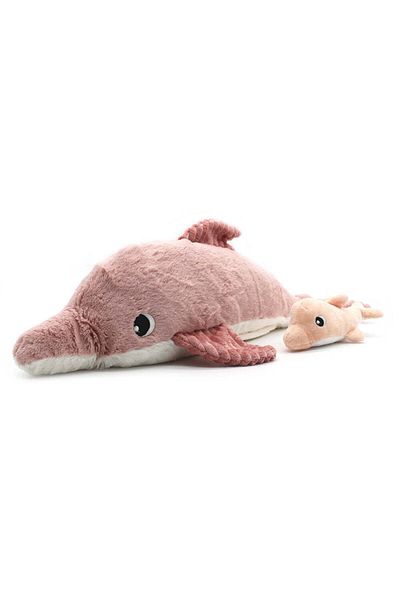 les deglingos PTIPOTOS THE DOLPHIN MOM & BABY PINK