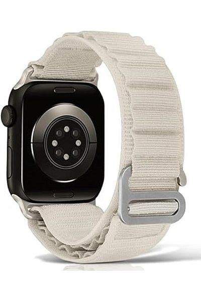 Generic LUXE Alpine Loop Compatible With Apple Watch Band 44/45/49mm Replacement Women Mens, WHITE