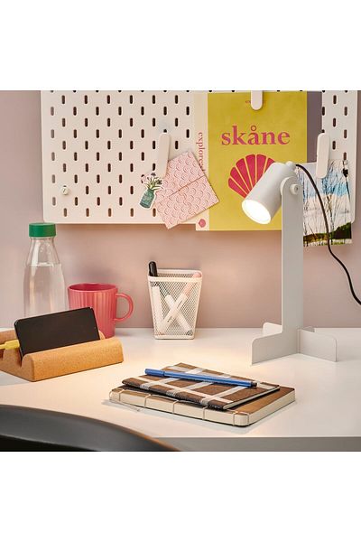 IKEA Desk lamp, 29 cm dark, movable, with GU10 Led bulb