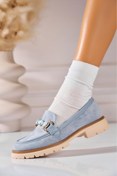 Joana Pantofi dama casual Albastri din Piele Ecologica Natalea