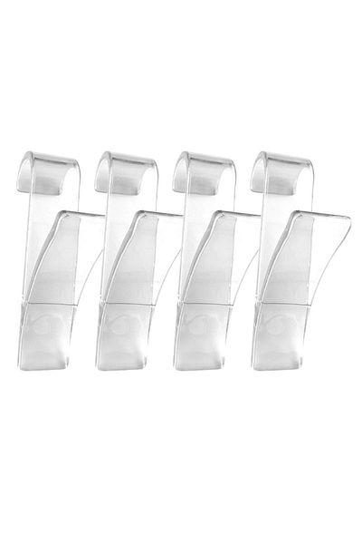 Prima Nova 4-Piece Transparent Natural Towel Rack Set