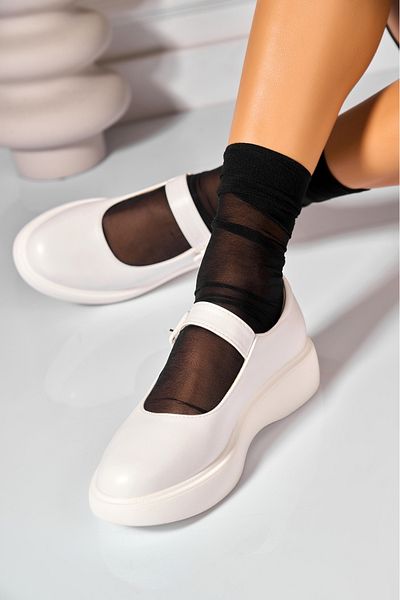 Joana Pantofi dama casual Albi din Piele Ecologica Corissa