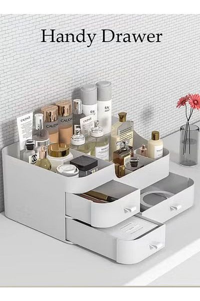 Generic Duniso Desktop Storage Box Plastic Cosmetic Storage Box Cosmetic Storage Pen Holder Brush Holder