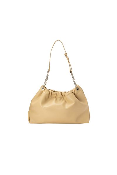BATA Textured Shoulder Bag with Chain Detail