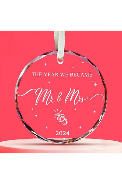 COOYA Wedding Gifts,Commemorate the couple's special milestone,Glass Material,Smooth & Pleasing Surface