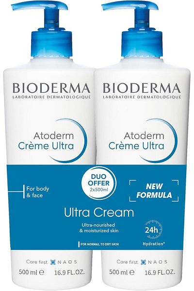Bioderma كريم مرطب من بيوديرما، عبوة من قطعتين