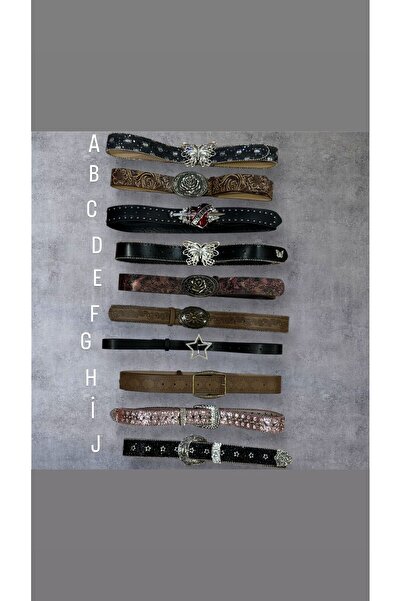 Sheinshine y2k kemer modelleri taşlı tokalı kelebek