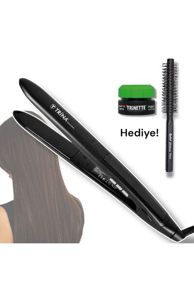 Trina TRİNA 0085 PROFESYONEL SAÇ DÜZLEŞTİRİCİSİ - Saç Wax Ve Saç Tarağı Hediyeli