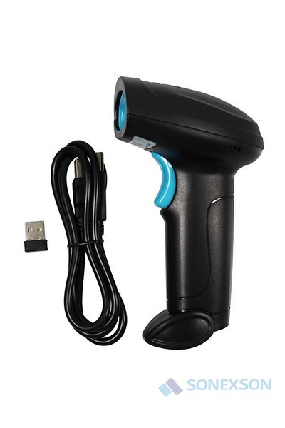 SONEX U2-W Universal 2D Wireless Barcode Scanner – Id & Driver's License Reading Supported Black