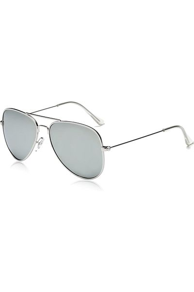 COOYA Sunglasses, Classic Aviator Polarized Sunglasses for Men Women Vintage Retro Style(White)