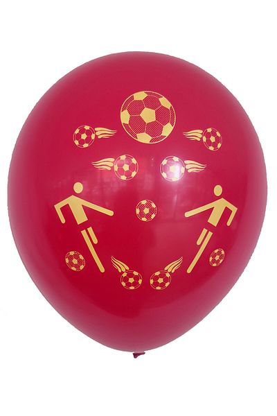 SİHİRLİ AYAKLAR 30 Pieces Yellow Red Fan Balloon Team Balloon