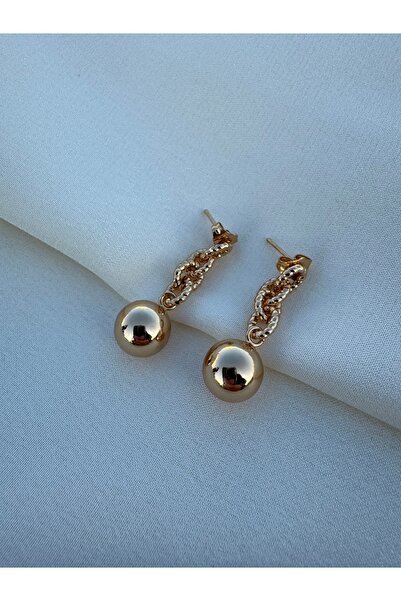 SOFT Parıltılı Çelik Sallanan Top Küpe