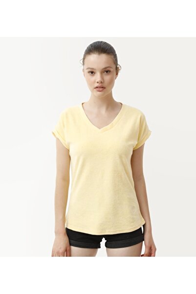 Nors Γυναικείο μπλουζάκι με λεμόνι με λαιμόκοψη σε σχήμα V