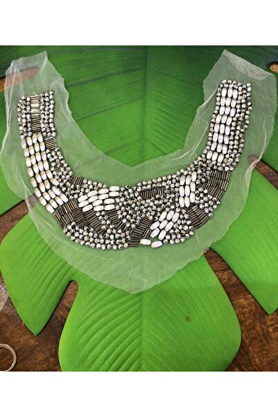 Gönülden Tasarım SREBRNA OGRACICA SA PERLAMA ZA ŠIVANJE 22 CM