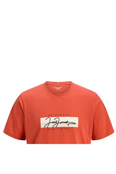 Jack & Jones Тениска Jack&jones Jorfrederıksberg Box Script Tee Ss Cn Ln Sıfır Yaka