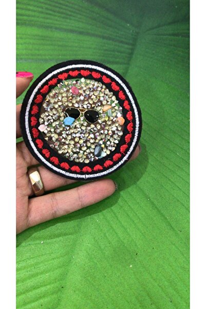 Gönülden Tasarım 8 CM PROMETANJE ŽELJEZNE OBRBE OZDOBENE KAMENJEM ZA ŠIVANJE