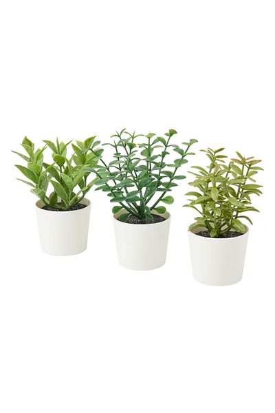 FEJKA Artificial Plants with Pot, Set of 3, Indoor/Outdoor Grasses, 5 cm